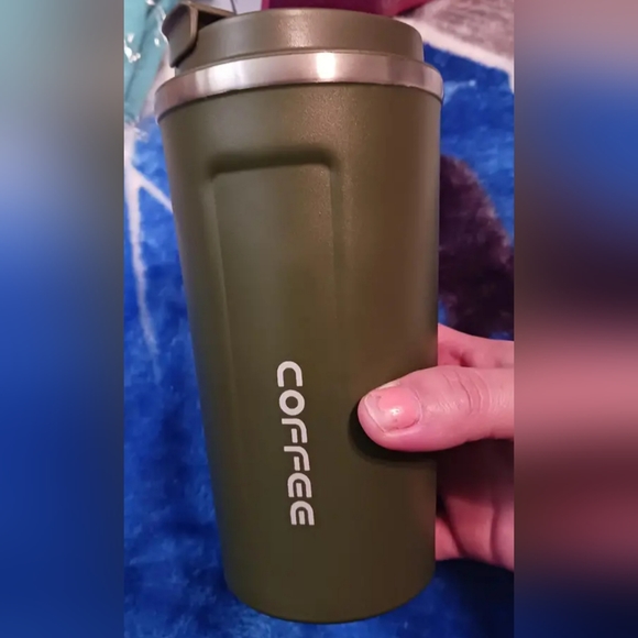 Coffee Tumbler - Medium Sized Green - Picture 2 of 14